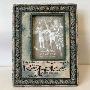 Vintage Picture Frame “Rejoice and Be Glad In It” Bible Verse